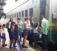 NTV - NA TRILHA DOS VALORES - AULA DE CAMPO - PASSEIO DE TREM.