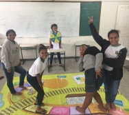 AULA DE SEGURANÇA FERROVIÁRIA - ESCOLA ARTHUR DA COSTA E SILVA - BAIRRO APARECIDA/CARIACICA