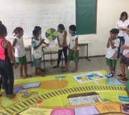 AULA DE SEGURANÇA FERROVIÁRIA - ESCOLA ARTHUR DA COSTA E SILVA - BAIRRO APARECIDA/CARIACICA