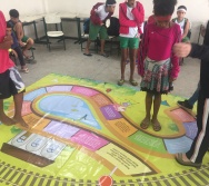 AULA DE SEGURANÇA FERROVIÁRIA - ESCOLA ARTHUR DA COSTA E SILVA - BAIRRO APARECIDA/CARIACICA