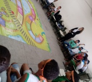 AULA DE SEGURANÇA FERROVIÁRIA - ESCOLA ARTHUR DA COSTA E SILVA - BAIRRO APARECIDA/CARIACICA