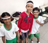 AULA DE SEGURANÇA FERROVIÁRIA - ESCOLA ARTHUR DA COSTA E SILVA - BAIRRO APARECIDA/CARIACICA