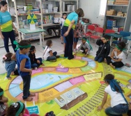 NTV - AULA DE SEGURANÇA FERROVIÁRIA COM ALUNOS DA ESCOLA MARIA MAGDALENA PISA