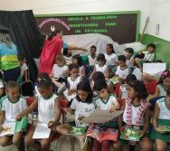 NTV - ATIVIDADE PONTUAL - ESCOLA ENÉAS FERREIRA - TIMBUÍ - ENCONTRO COM ALUNOS