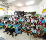 NTV - ATIVIDADE PONTUAL - ESCOLA ENÉAS FERREIRA - TIMBUÍ - ENCONTRO COM ALUNOS