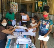 ENTREGA DOS KITS NTV NA ESCOLA JOSÉ ZACCHI - FLEXAL/CARIACICA.