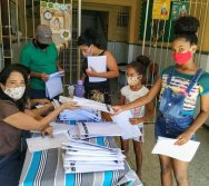 ENTREGA DOS KITS NTV NA ESCOLA JOSÉ ZACCHI - FLEXAL/CARIACICA.