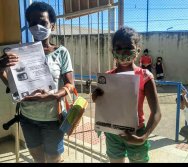 ENTREGA DOS KITS NTV NA ESCOLA JOSÉ ZACCHI - FLEXAL/CARIACICA.