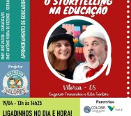 FORMAÇÃO DE EDUCADORES - STORYTELLYNG NA EDUCAÇÃO - PROJETO NA TRILHA DOS VALORES
