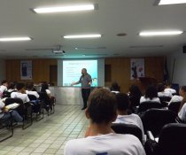 PALESTRA INTERATIVA NO SENAC - VILA VELHA COM ADOLESCENTES APRENDIZES - MATUTINO