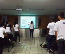 PALESTRA INTERATIVA NO SENAC - VILA VELHA COM ADOLESCENTES APRENDIZES - MATUTINO