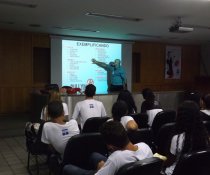 PALESTRA INTERATIVA NO SENAC - VILA VELHA COM ADOLESCENTES APRENDIZES - MATUTINO