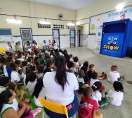 PROJETO COLORIR SUSTENTÁVEL - START COM SHOW DE BONECOS - ETAPA COMPOSTEIRA - PRESENÇA VIP DO  TIO DIU - CMEI SILVESTRE