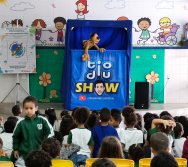 PROJETO COLORIR SUSTENTÁVEL - START COM SHOW DE BONECOS - ETAPA COMPOSTEIRA - PRESENÇA VIP DO  TIO DIU - CMEI SILVESTRE
