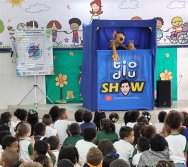 PROJETO COLORIR SUSTENTÁVEL - START COM SHOW DE BONECOS - ETAPA COMPOSTEIRA - PRESENÇA VIP DO  TIO DIU - CMEI SILVESTRE