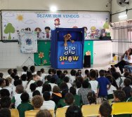 PROJETO COLORIR SUSTENTÁVEL - START COM SHOW DE BONECOS - ETAPA COMPOSTEIRA - PRESENÇA VIP DO  TIO DIU - CMEI SILVESTRE