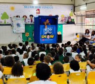 PROJETO COLORIR SUSTENTÁVEL - START COM SHOW DE BONECOS - ETAPA COMPOSTEIRA - PRESENÇA VIP DO  TIO DIU - CMEI SILVESTRE