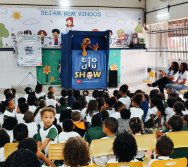 PROJETO COLORIR SUSTENTÁVEL - START COM SHOW DE BONECOS - ETAPA COMPOSTEIRA - PRESENÇA VIP DO  TIO DIU - CMEI SILVESTRE