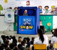 PROJETO COLORIR SUSTENTÁVEL - START COM SHOW DE BONECOS - ETAPA COMPOSTEIRA - PRESENÇA VIP DO  TIO DIU - CMEI SILVESTRE