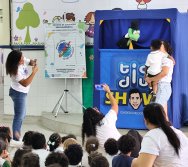 PROJETO COLORIR SUSTENTÁVEL - START COM SHOW DE BONECOS - ETAPA COMPOSTEIRA - PRESENÇA VIP DO  TIO DIU - CMEI SILVESTRE