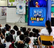 PROJETO COLORIR SUSTENTÁVEL - START COM SHOW DE BONECOS - ETAPA COMPOSTEIRA - PRESENÇA VIP DO  TIO DIU - CMEI SILVESTRE