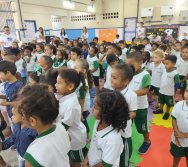 PROJETO COLORIR SUSTENTÁVEL - START COM SHOW DE BONECOS - ETAPA COMPOSTEIRA - PRESENÇA VIP DO  TIO DIU - CMEI SILVESTRE