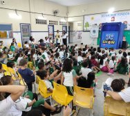 PROJETO COLORIR SUSTENTÁVEL - START COM SHOW DE BONECOS - ETAPA COMPOSTEIRA - PRESENÇA VIP DO  TIO DIU - CMEI SILVESTRE