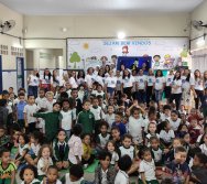 PROJETO COLORIR SUSTENTÁVEL - START COM SHOW DE BONECOS - ETAPA COMPOSTEIRA - PRESENÇA VIP DO  TIO DIU - CMEI SILVESTRE