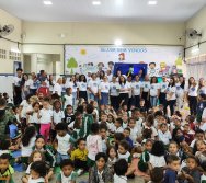 PROJETO COLORIR SUSTENTÁVEL - START COM SHOW DE BONECOS - ETAPA COMPOSTEIRA - PRESENÇA VIP DO  TIO DIU - CMEI SILVESTRE