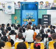 PROJETO COLORIR SUSTENTÁVEL - START COM SHOW DE BONECOS - ETAPA COMPOSTEIRA - PRESENÇA VIP DO  TIO DIU - CMEI SILVESTRE