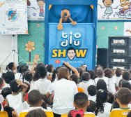 PROJETO COLORIR SUSTENTÁVEL - START COM SHOW DE BONECOS - ETAPA COMPOSTEIRA - PRESENÇA VIP DO  TIO DIU - CMEI SILVESTRE