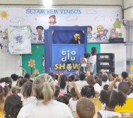 PROJETO COLORIR SUSTENTÁVEL - START COM SHOW DE BONECOS - ETAPA COMPOSTEIRA - PRESENÇA VIP DO  TIO DIU - CMEI SILVESTRE