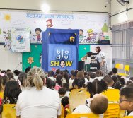 PROJETO COLORIR SUSTENTÁVEL - START COM SHOW DE BONECOS - ETAPA COMPOSTEIRA - PRESENÇA VIP DO  TIO DIU - CMEI SILVESTRE