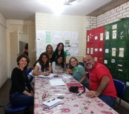 Reunião de adesão ao Projeto NA TRILHA DOS VALORES da EMEF AMÉRICO GUIMARÃES COSTA - SERRA