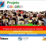 4ª ETAPA DO PROJETO COLORIR CHEGA AO CMEI INTEGRAÇÃO - LIMPAR