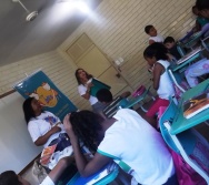 NA TRILHA DOS VALORES - CAPRI DE ALUNOS - ESCOLA ESCOLA EMEF AMÉRICO GUIMARÃES - SERRA