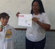 Alunos premiados da escola Emef Américo Guimarães - TEXTO E DESENHO DO MUSEU