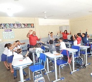 PROJETO NTV - EMEF AMÉRICO GUIMARÃES - CARAPINA GRANDE - SENSIBILIZAÇÃO DE ALUNOS