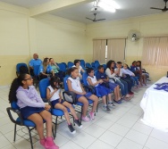 DESENHISTA ZOTA COM A TURMA DO NTV - PREMIAÇÃO DE ALUNOS - DESENHO DO MUSEU - EMEF LACY ZULEIC