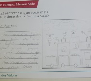 NA TRILHA DOS VALORES - DESENHE O MUSEU DA VALE - ETAPA VIVENCIAR