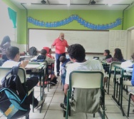 PROJETO CUIDA DE MIM - ENFRENTAMENTO AO BULLYING - SENSIBILIZAÇÃO DE ALUNOS 1º ENCONTRO